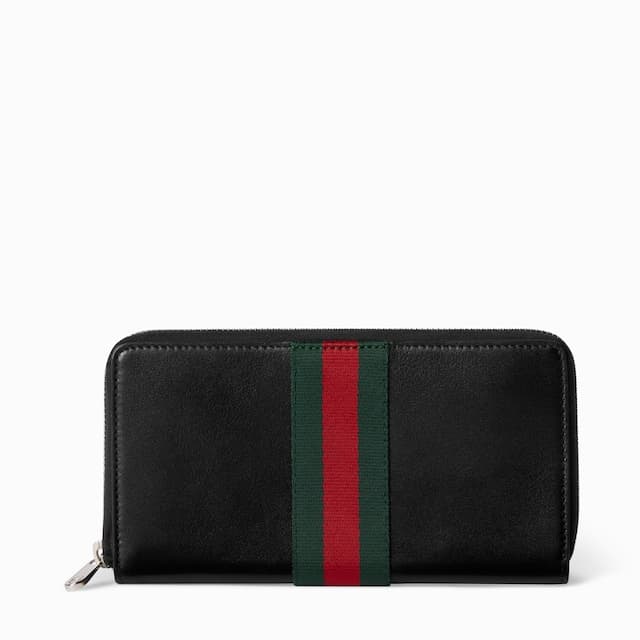 Gucci Web Trademark zip around wallet£655