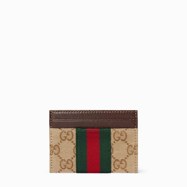 Gucci GG card case with Web