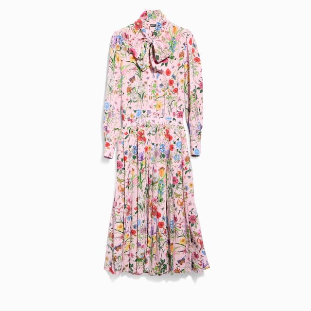 Gucci Printed silk chemisier dress£2,850