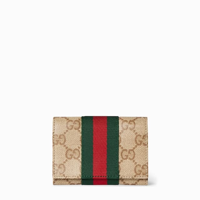 Gucci Personalize with initialsBi-fold card case with Web