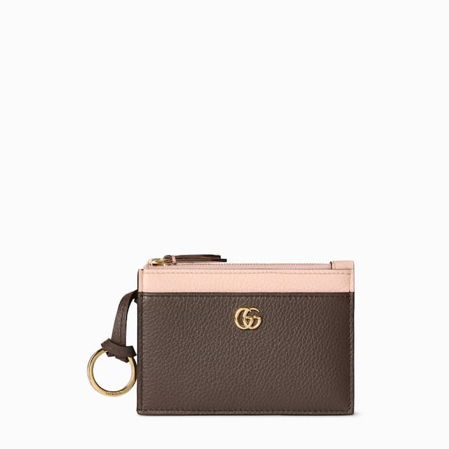 Gucci Bi-color GG Marmont zip key pouch£345