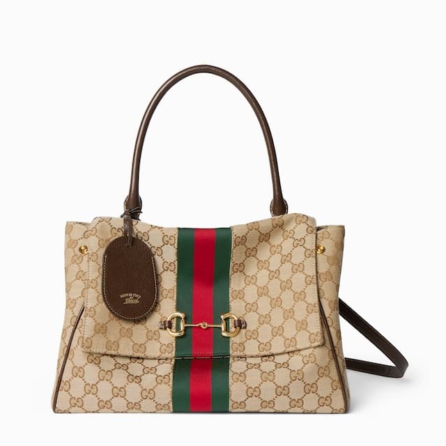 Gucci Personalize with initialsPaparazzo medium top handle bag