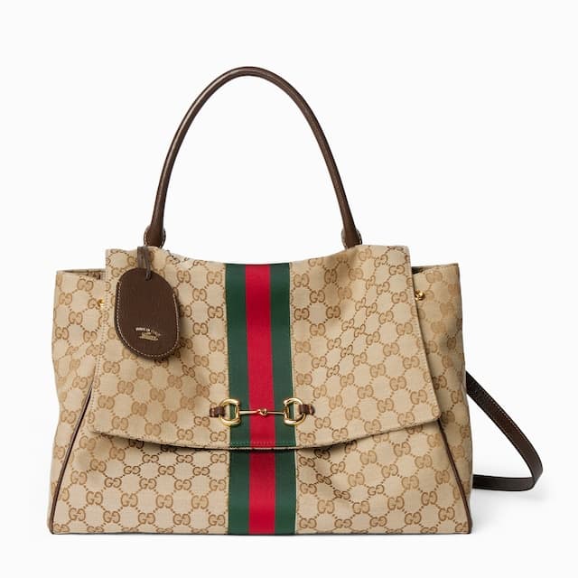 Gucci Personalize with initialsPaparazzo large top handle bag