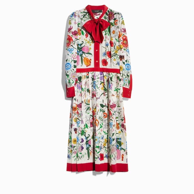 Gucci Montecarlo & Online ExclusivePrinted silk crêpe de chine chemisier dress£3,250