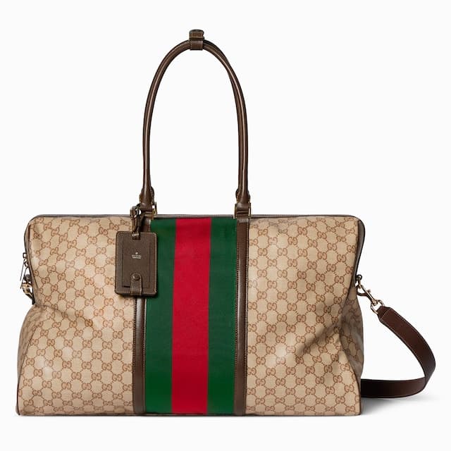Gucci Personalize with initialsMedium GG duffle bag with Web