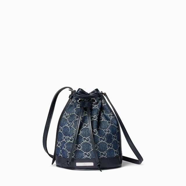 Gucci Mini bucket bag with Gucci plaque