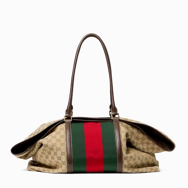 Gucci GG duffle bag with Web