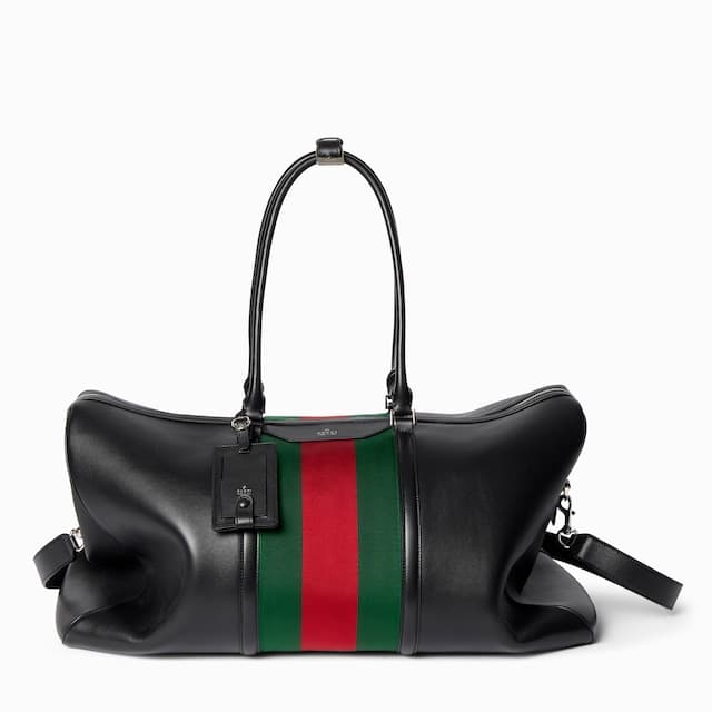 Gucci Personalize with initialsMega Web Trademark large duffle bag