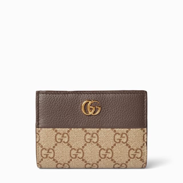 Gucci Personalise with initialsBi-color GG Marmont small wallet£465