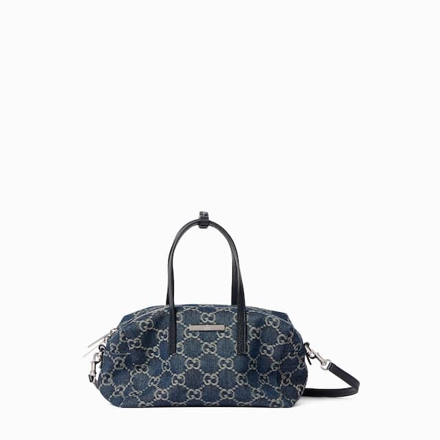 Gucci Small boston bag with Gucci plaque