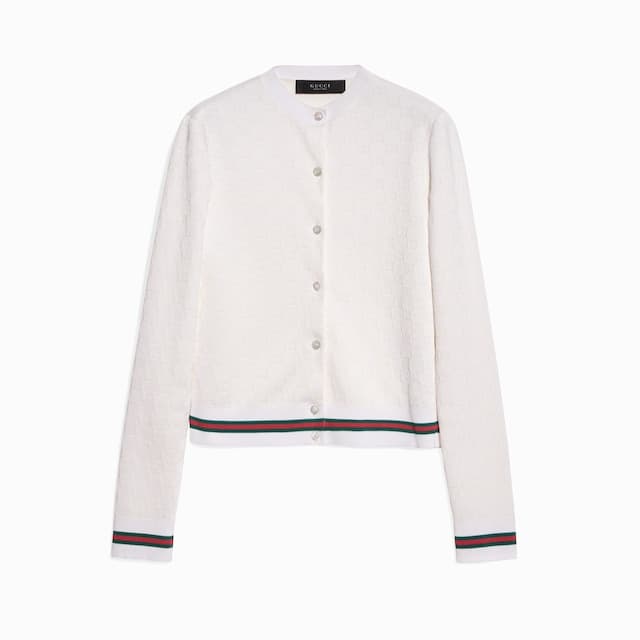 Gucci GG ファイン コットン ヴィスコース ジャカード カーディガン¥313,500(税込)