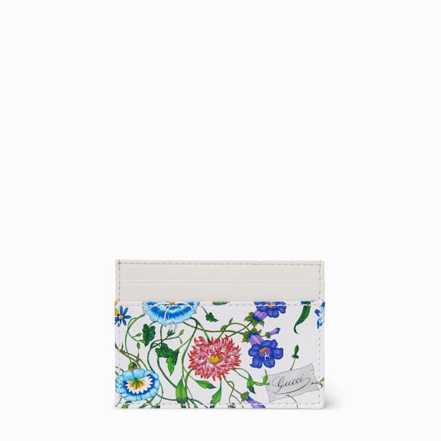 Gucci Flora-motif card case