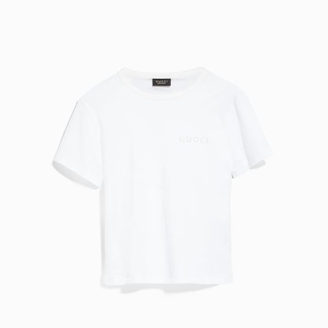 Gucci エンブロイダリー コットンジャージー Tシャツ¥82,500(税込)