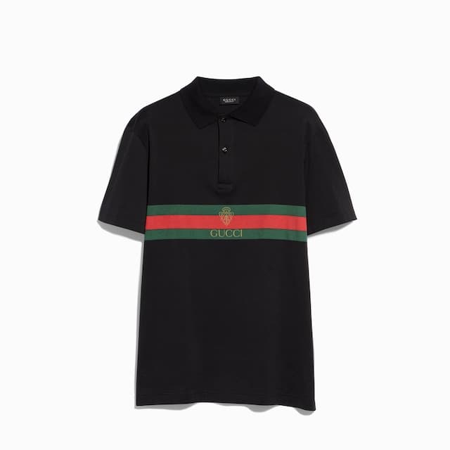 Gucci Poloshirt aus Baumwolljersey mit Print€ 690