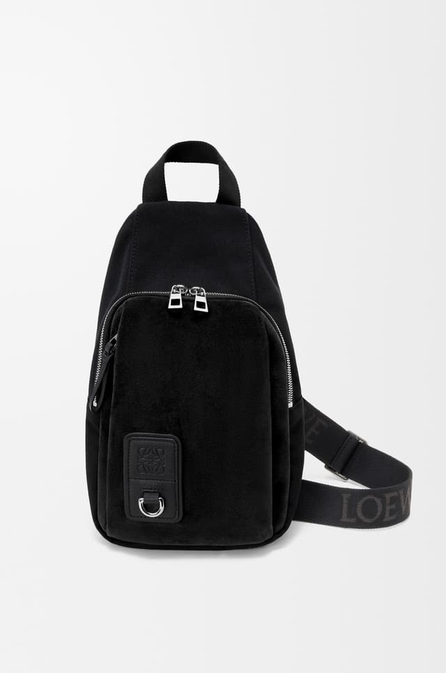 LOEWE Flex sling in canvas and suede