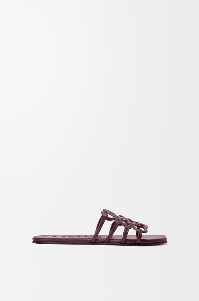 LOEWE Petal Anagram slide in soft calfskin