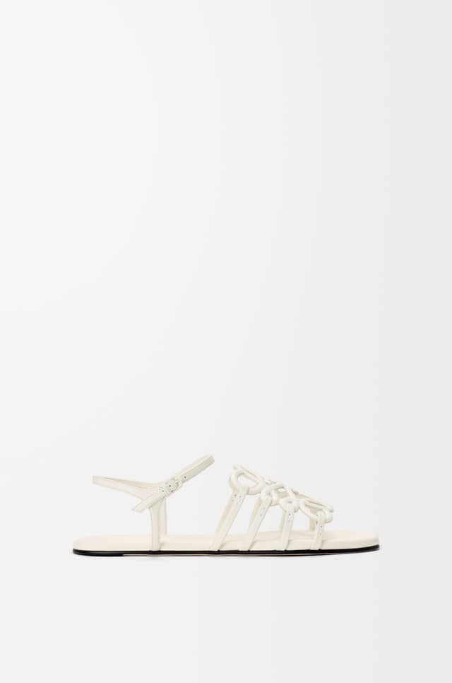 LOEWE Petal Anagram sandal in calfskin