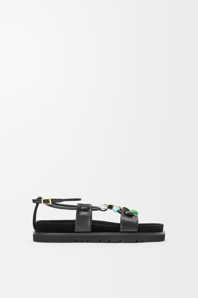 LOEWE Pebble Beads fussbett sandal in nappa lambskin