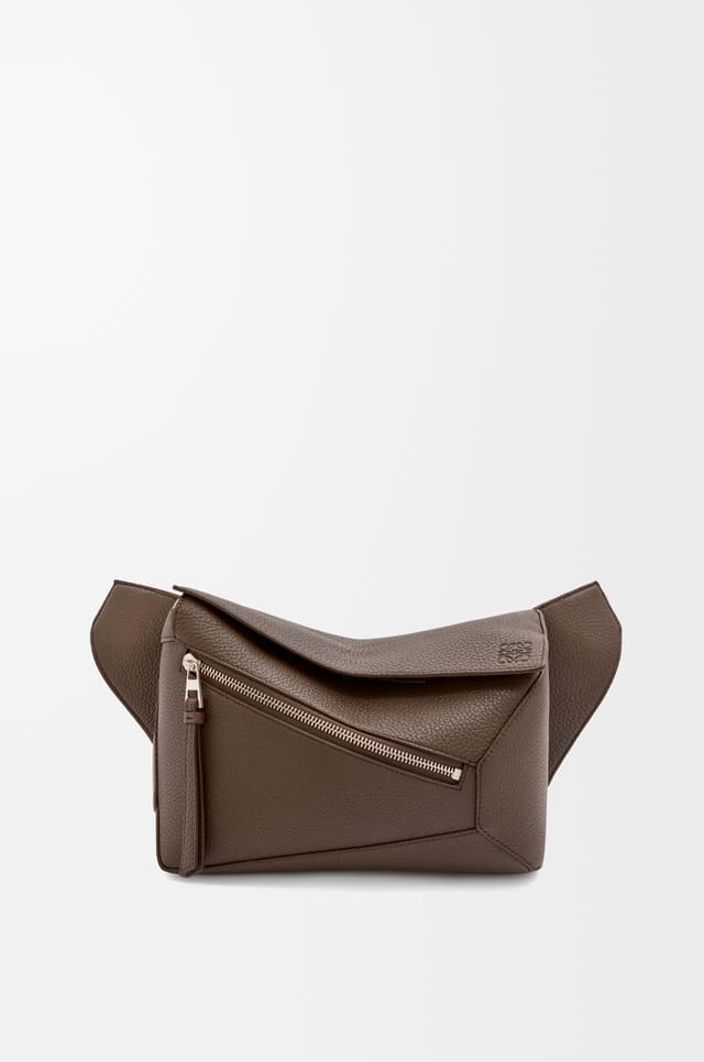 LOEWE Small Puzzle bumbag in grained calfskin