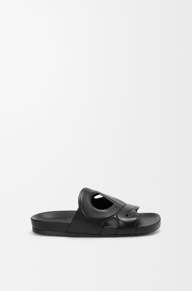 LOEWE Ease Monogram slide in vegetable-tanned calfskin