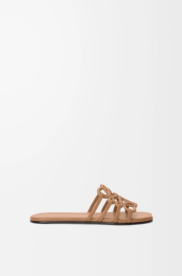LOEWE Petal Anagram slide in soft calfskin
