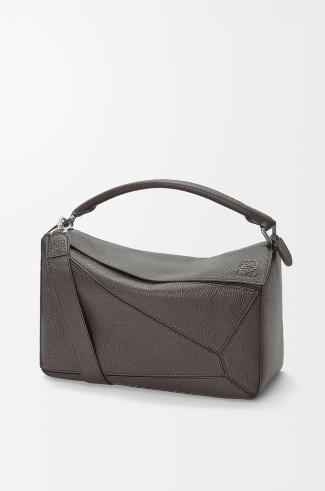 LOEWE Large Puzzle bag in supple grained calfskin