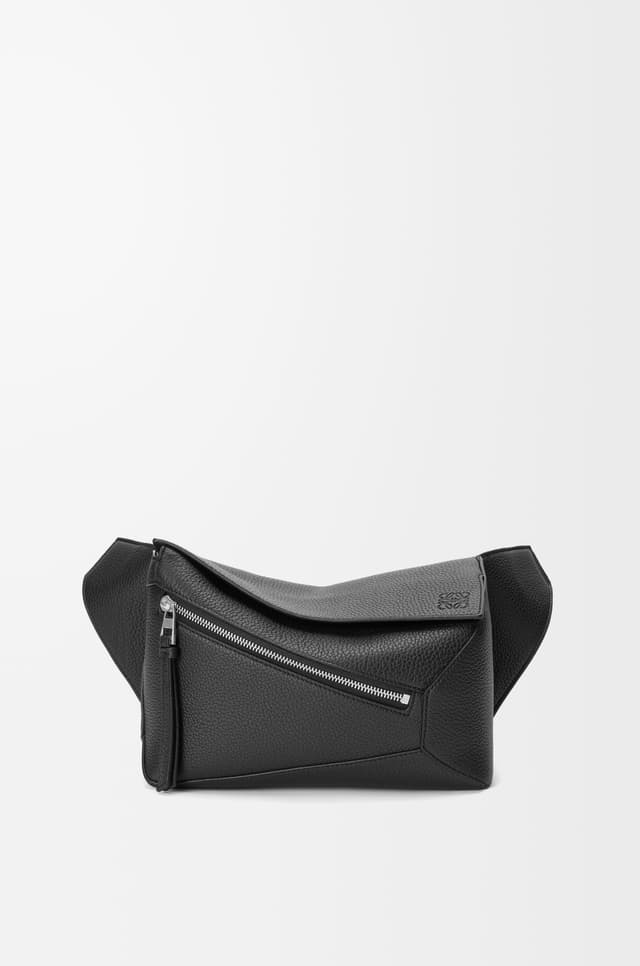 LOEWE Small Puzzle bumbag in grained calfskin
