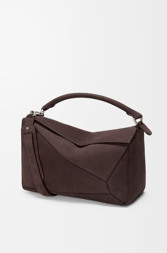 LOEWE Large Puzzle bag in grained nubuck