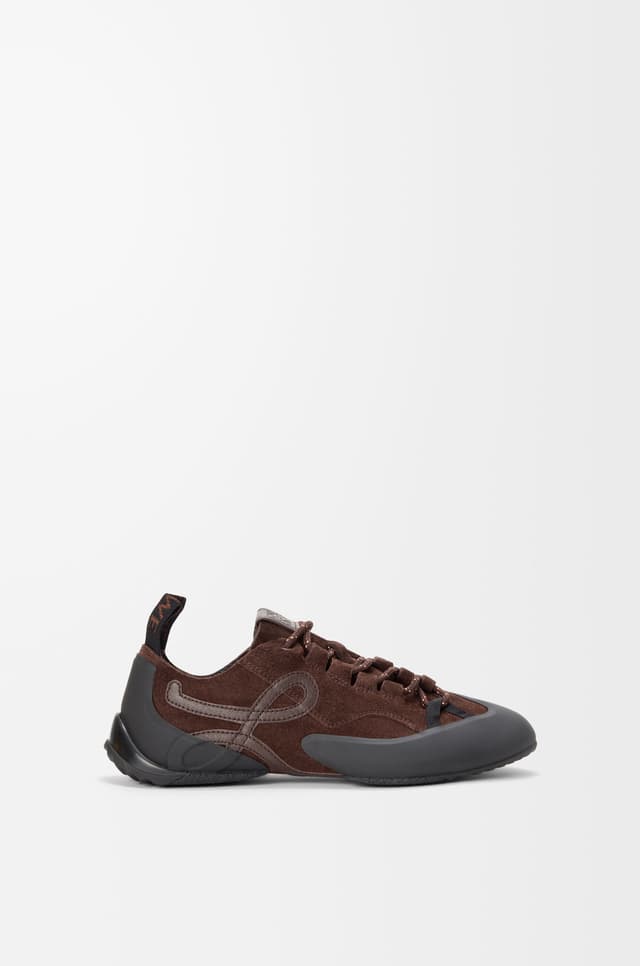 LOEWE Grip sneaker in calfskin suede