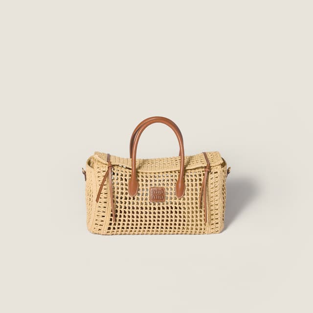 Miu Miu Raffia top-handle bag