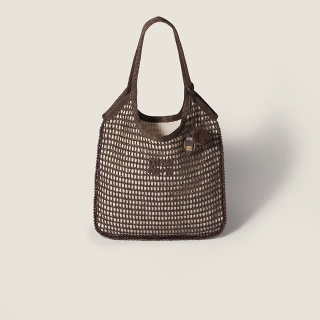 Miu Miu Ivy raffia crochet bag