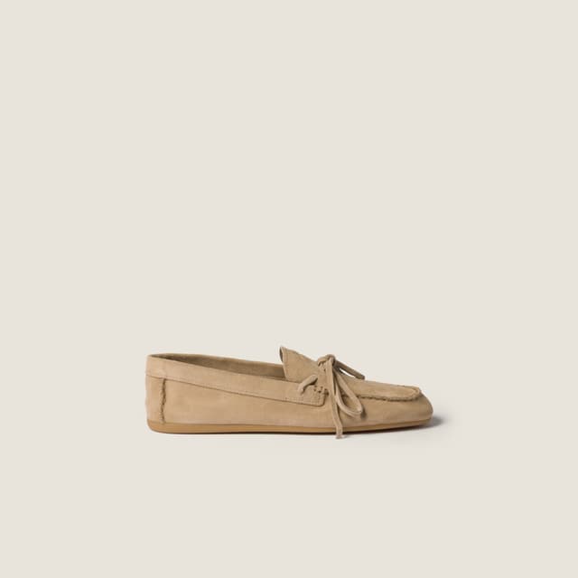Miu Miu Suede Deck loafers