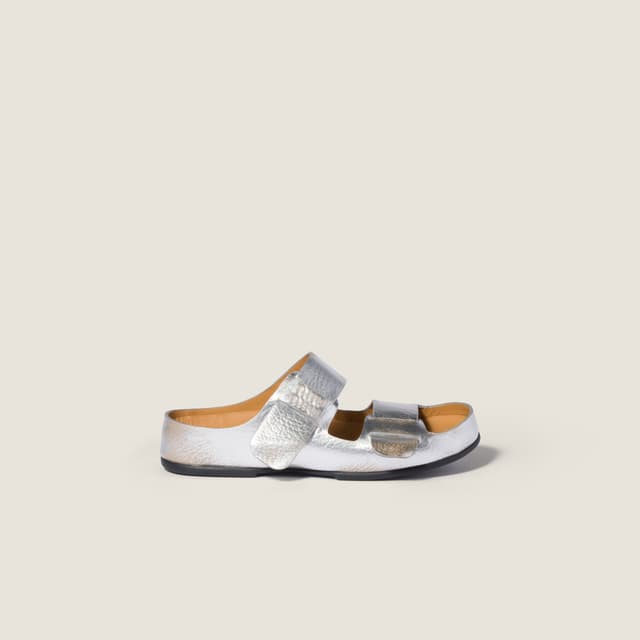 Miu Miu Bleached leather sandals