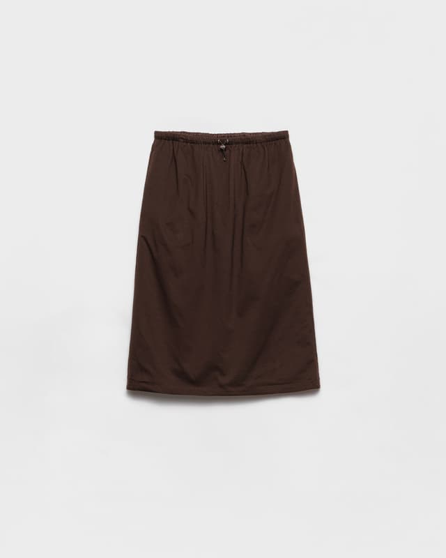 Prada Reversible cotton jersey and Re-Nylon skirt