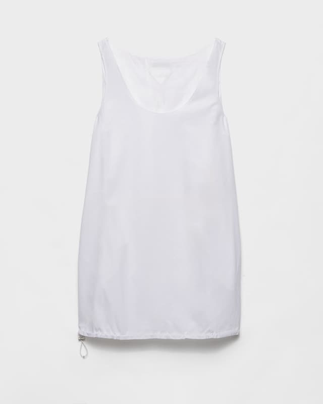 Prada Reversible cotton jersey and Re-Nylon mini-dress