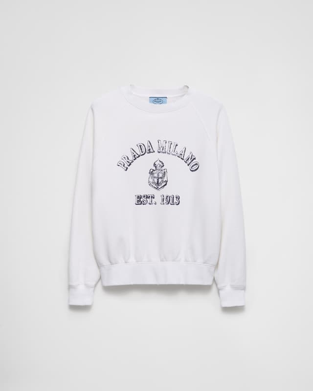 Prada Cotton crew-neck sweatshirt