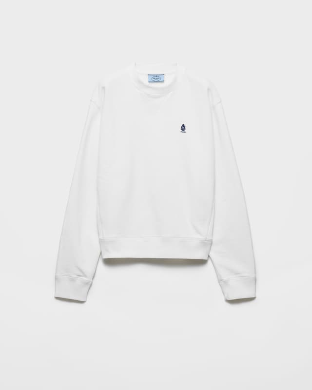 Prada Crew-neck cotton sweatshirt