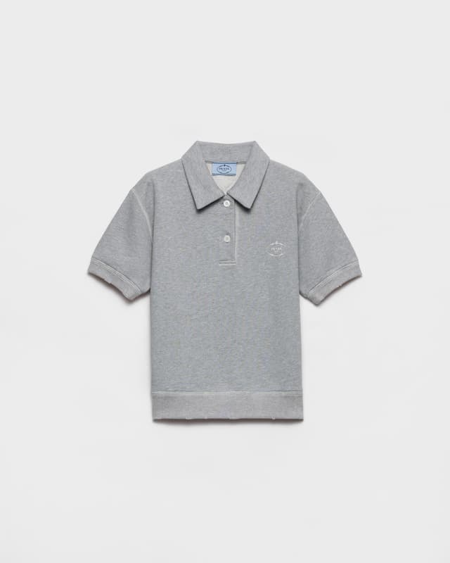 Prada Cotton fleece polo shirt