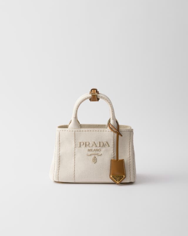 Prada Prada Jardinière mini linen blend bag