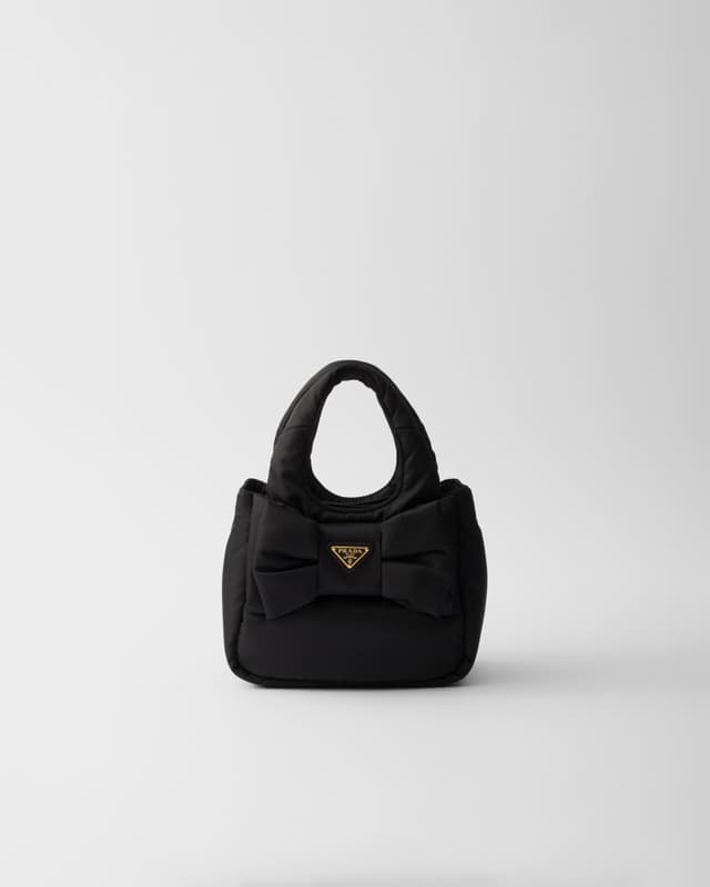 Prada Mini padded Re-Nylon bag with bow
