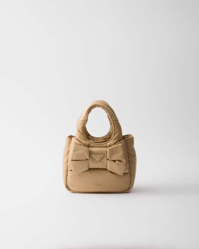 Prada Mini padded Re-Nylon bag with bow