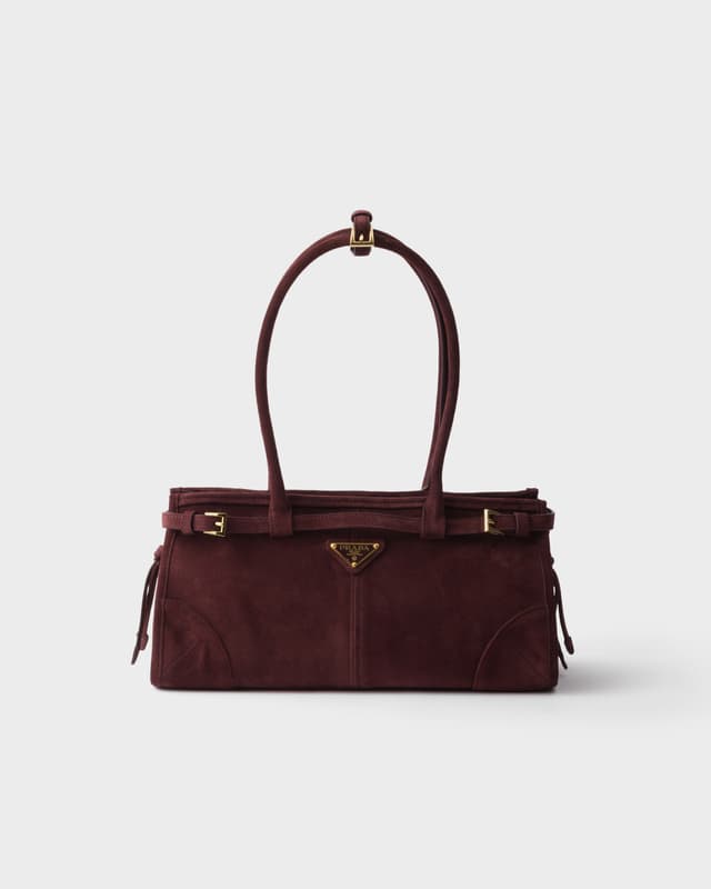Prada Prada Bonnie medium suede handbag