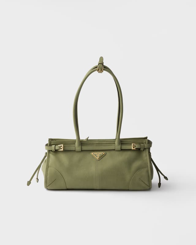 Prada Prada Bonnie medium nubuck leather handbag