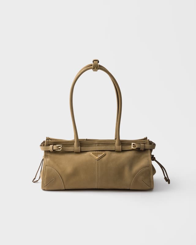Prada Prada Bonnie medium nubuck leather handbag