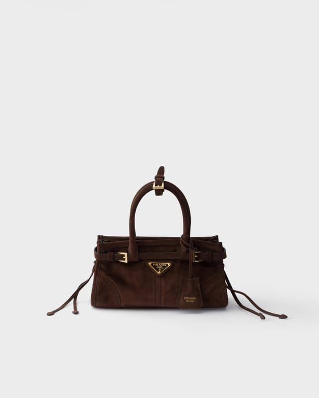Prada Prada Bonnie suede mini handbag