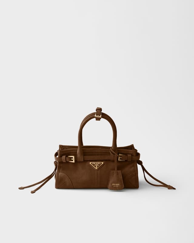 Prada Prada Bonnie suede mini handbag