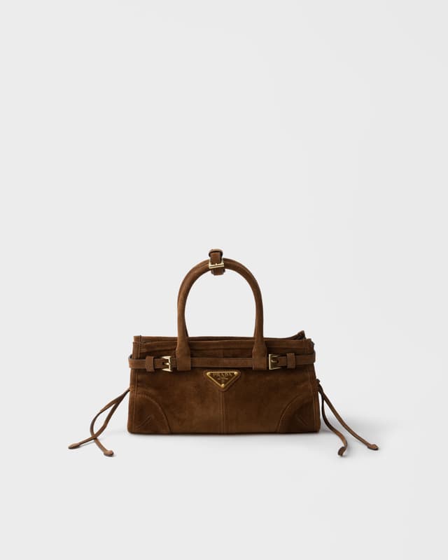 Prada Prada Bonnie suede mini handbag
