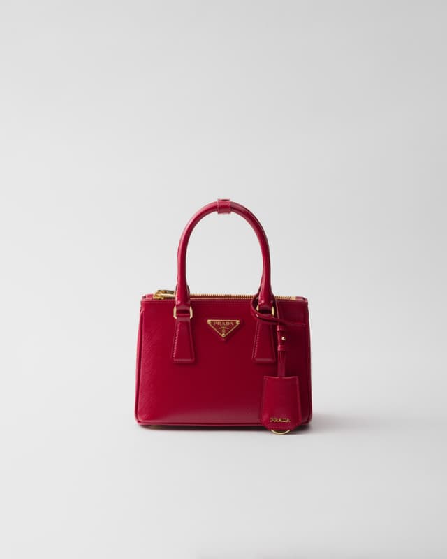 Prada Prada Galleria mini patent Saffiano bag