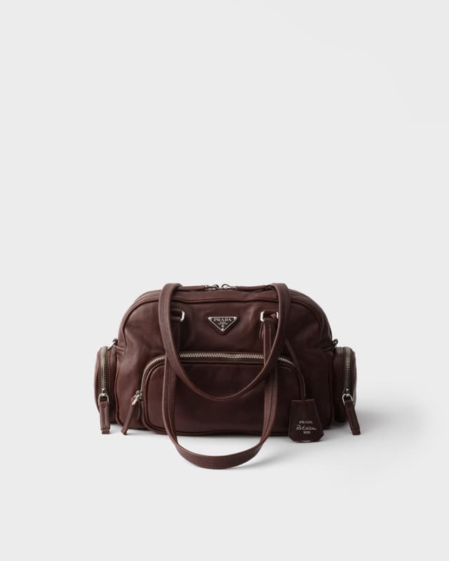 Prada Medium leather top-handle bag