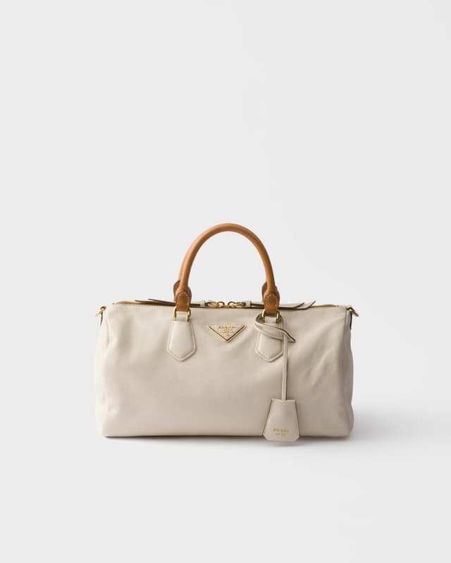 Prada Large leather top-handle bag